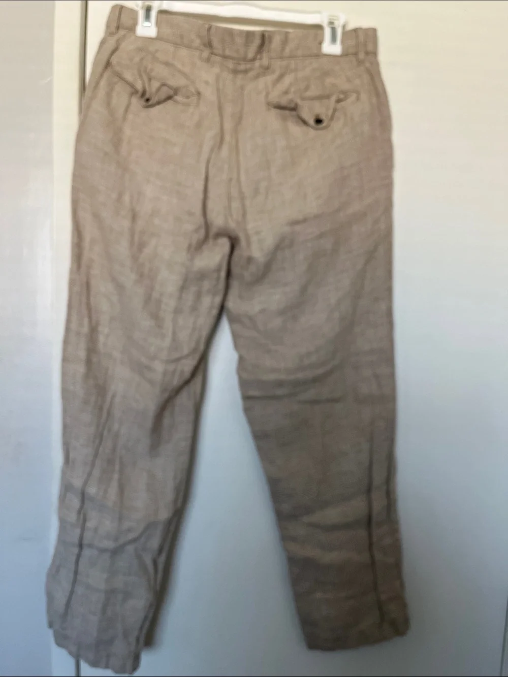 J. Crew Men's Tan 100% LinenChinos Oarsman
